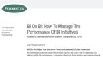 Forrester: BI on BI: How to Manage the Performance of BI Initiatives