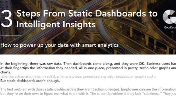 3 Steps From Static Dashboards to Intelligent Insights